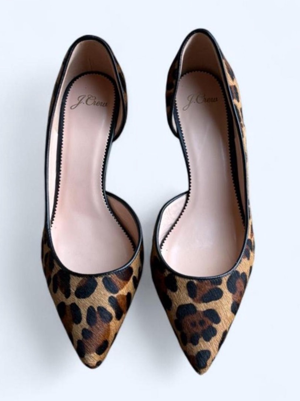 J. Crew Leopard-Print Pointed Toe Heels